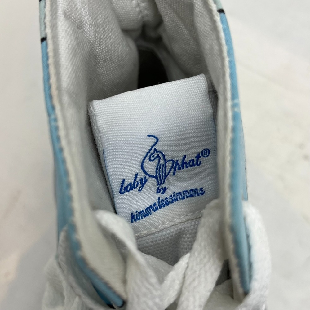 Baby Phat Women's High Top Sneakers Size 8.5 Blue/Royal Retro Street Y2K VTG NEW - Picture 10 of 16